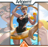 2024 STREET FIGHTER & FRIENDS SWIMSUIT SPECIAL #1 R. MIKA BLACK & GOLD EXCLUSIVE
