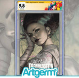 UNIVERSAL MONSTERS BRIDE OF FRANKENSTEIN LIVES #1 (OF 4) CVR J STANLEY ARTGERM LAU FOIL VAR CGC SS 9.8