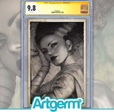 UNIVERSAL MONSTERS BRIDE OF FRANKENSTEIN LIVES #1 ARTGERM COLLECTIBLES PUREart CLASSIC FOIL VARIANT CGC SS 9.8