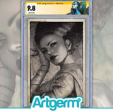 UNIVERSAL MONSTERS BRIDE OF FRANKENSTEIN LIVES #1 ARTGERM COLLECTIBLES PUREart CLASSIC FOIL VARIANT CGC SS 9.8
