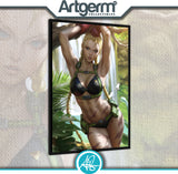 CAMMY SWIMSUIT 24x36 FRAMED CANVAS PRINT