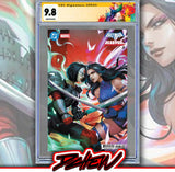 DC MARVEL BATMAN DEADPOOL #1 (ONE SHOT) Second Printing Cvr D Derrick Chew Card Stock Var CGC SS 9.8