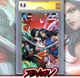 DC MARVEL BATMAN DEADPOOL #1 (ONE SHOT) Second Printing Cvr D Derrick Chew Card Stock Var CGC SS 9.8