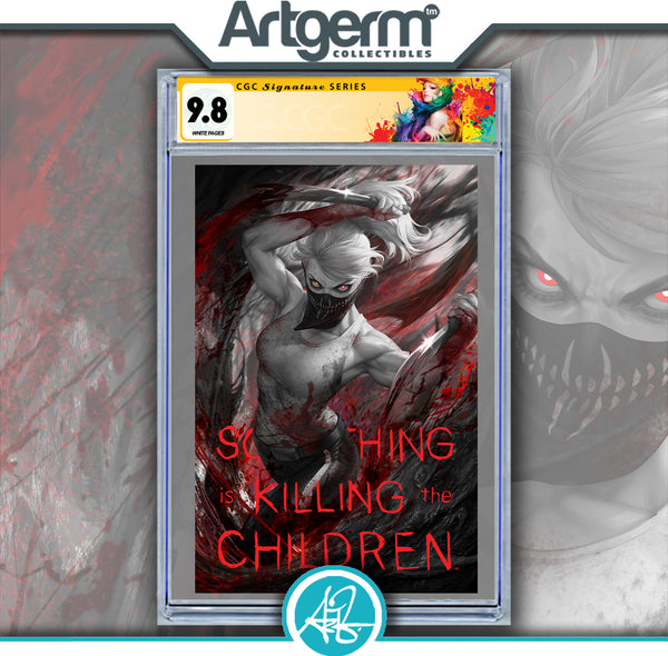 SOMETHING IS KILLING THE CHILDREN 36 PUREART SPOT FOIL VARIANT CGC SS 9.8 WITH CUSTOM LABEL