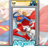 SUPERGIRL #6 CVR B STANLEY ARTGERM LAU CARD STOCK VAR CGC SS 9.9 MINT