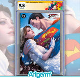 SUPERMAN THE WEDDING ALBUM 30TH ANNIVERSARY SPECIAL #1 (ONE SHOT) CVR B STANLEY ARTGERM LAU CARD STOCK VAR CGC SS 9.8