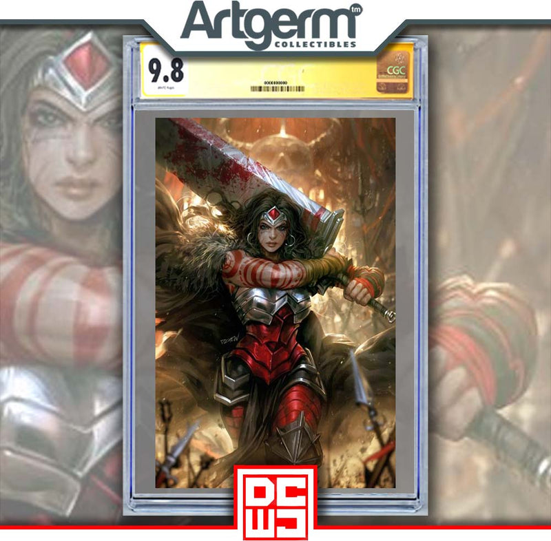 ABSOLUTE WONDER WOMAN #11 CVR B DERRICK CHEW CARD STOCK VAR CGC SS 9.8