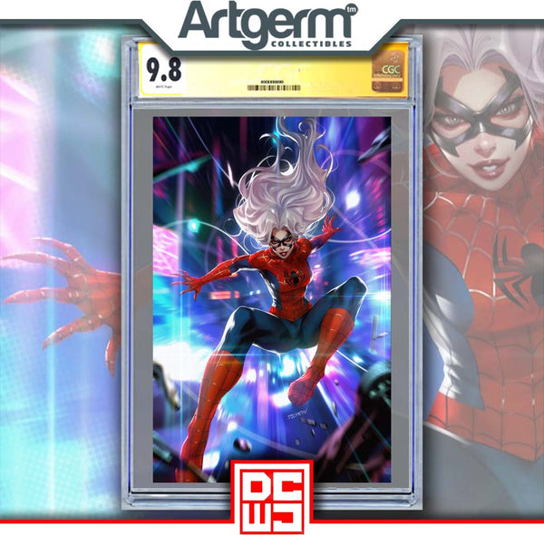 BLACK CAT #1 DERRICK CHEW VIRGIN VARIANT[1:50] CGC SS 9.8