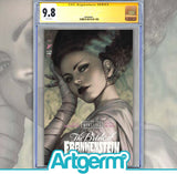 UNIVERSAL MONSTERS BRIDE OF FRANKENSTEIN LIVES #1 (OF 4) CVR J STANLEY ARTGERM LAU FOIL VAR CGC SS 9.8