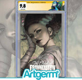 UNIVERSAL MONSTERS BRIDE OF FRANKENSTEIN LIVES #1 (OF 4) CVR J STANLEY ARTGERM LAU FOIL VAR CGC SS 9.8