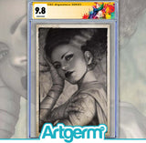 UNIVERSAL MONSTERS BRIDE OF FRANKENSTEIN LIVES #1 ARTGERM COLLECTIBLES PUREart CLASSIC FOIL VARIANT CGC SS 9.8