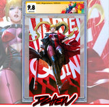 HARLEY QUINN #64 CVR D DERRICK CHEW CARD STOCK VAR CGC SS 9.8