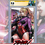 HARLEY QUINN #67 CVR D DERRICK CHEW CARD STOCK VAR (BATMAN BAD SEEDS) CGC SS 9.8