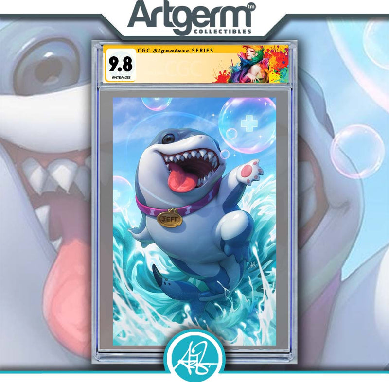 JEFF THE LAND SHARK #1 ARTGERM MARVEL RIVALS VIRGIN VARIANT[1:100] CGC SS 9.8