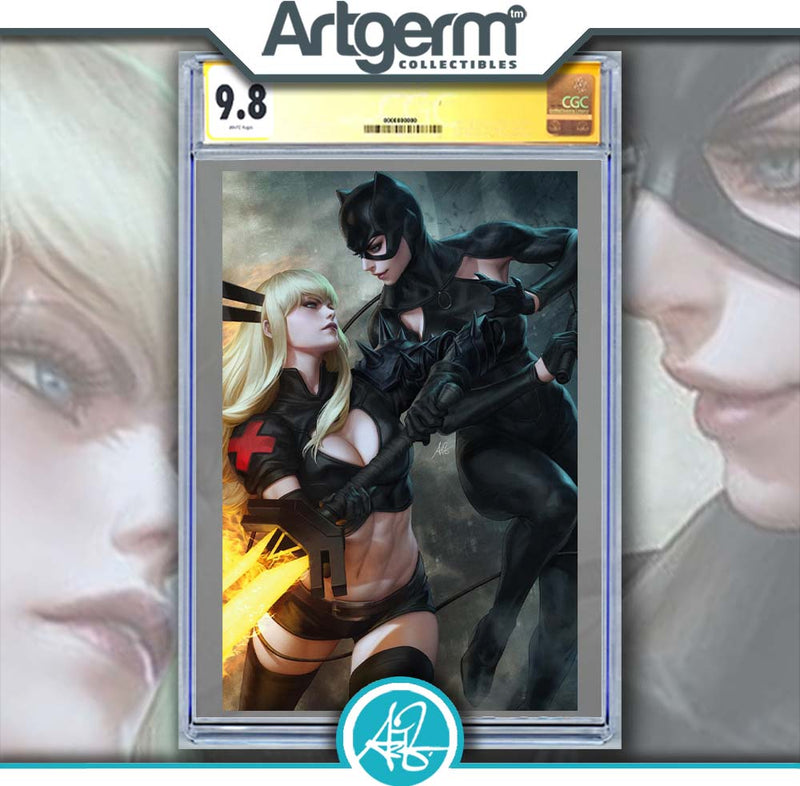 MARVEL/DC: DEADPOOL/BATMAN #1 ARTGERM VIRGIN VARIANT[1:100] CGC SS 9.8