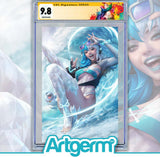 MARVEL SWIMSUIT SPECIAL: BRAND NEW BEACH DAY #1 ARTGERM VIRGIN VARIANT[1:200] CGC SS 9.8