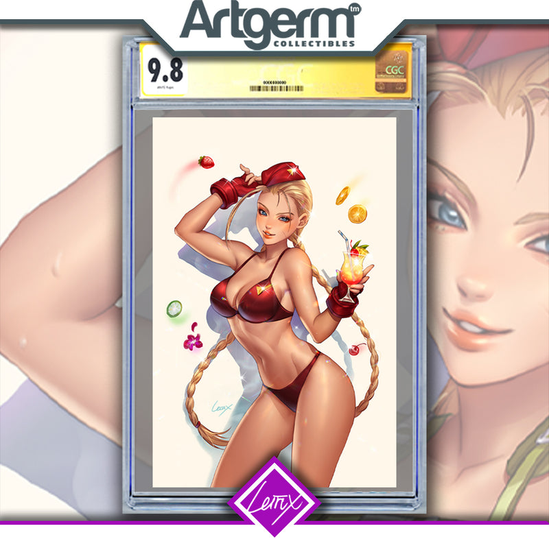 STREET FIGHTER MASTERS CAMMY 1 LEIRIX RED SWIMSUIT PUREart VARIANT CGC SS 9.8