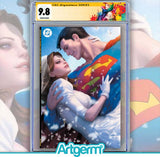 SUPERMAN THE WEDDING ALBUM 30TH ANNIVERSARY SPECIAL #1 (ONE SHOT) CVR E STANLEY ARTGERM LAU FOIL VAR CGC SS 9.8
