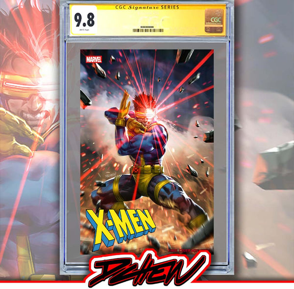 ベースマン X-MEN #26 DERRICK CHEW CYCLOPS VARIANT CGC SS 9.8 – Artgerm