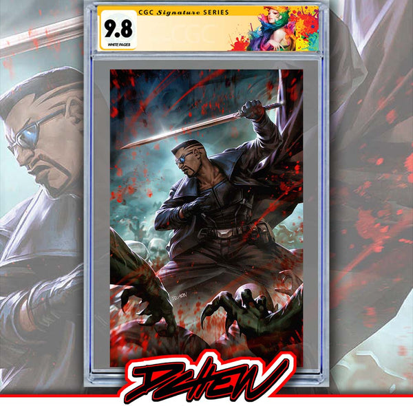 MARVEL: BLACK, WHITE & BLOOD AND GUTS #1 DERRICK CHEW VIRGIN VARIANT[1:100] CGC SS 9.8