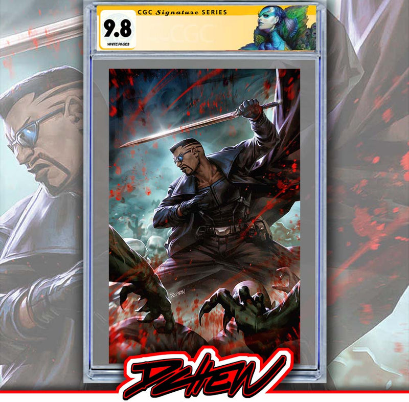 MARVEL: BLACK, WHITE & BLOOD AND GUTS #1 DERRICK CHEW VIRGIN VARIANT[1:100] CGC SS 9.8