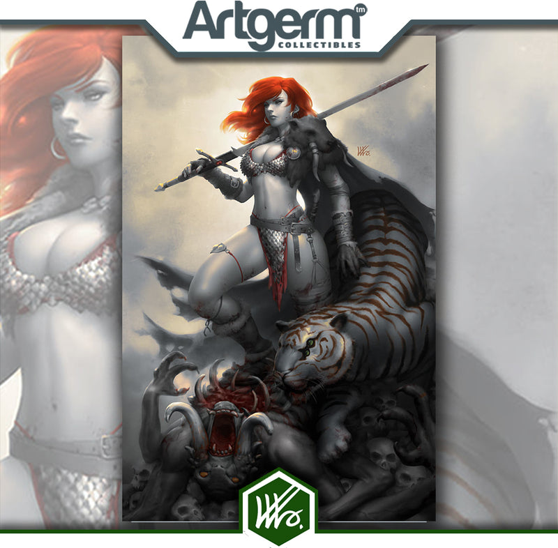 Red Sonja: The Price of Blood #2 Art By Kunkka Exclusive PUREart Spot Foil Variant